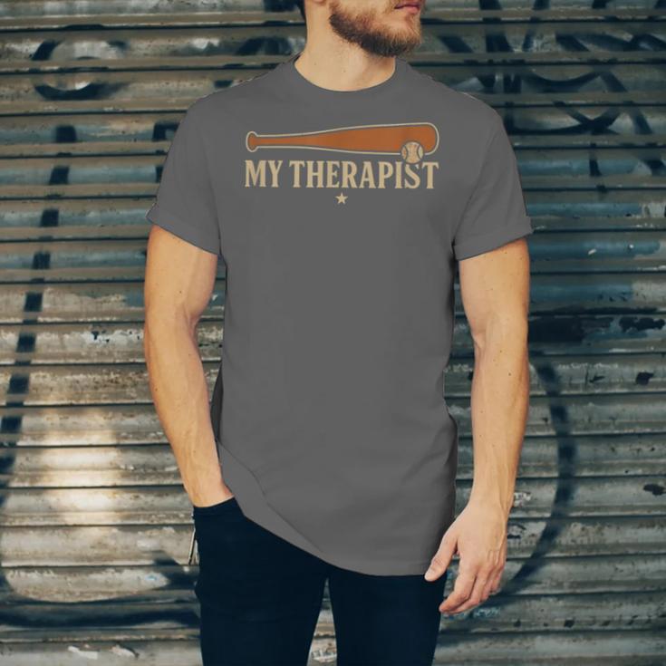 Baseball Tee My Therapist Bat Men Women Kids Unisex Jersey T-Shirt Baseball Tee My Therapist Bat Men Women Kids Unisex Jersey T-Shirt