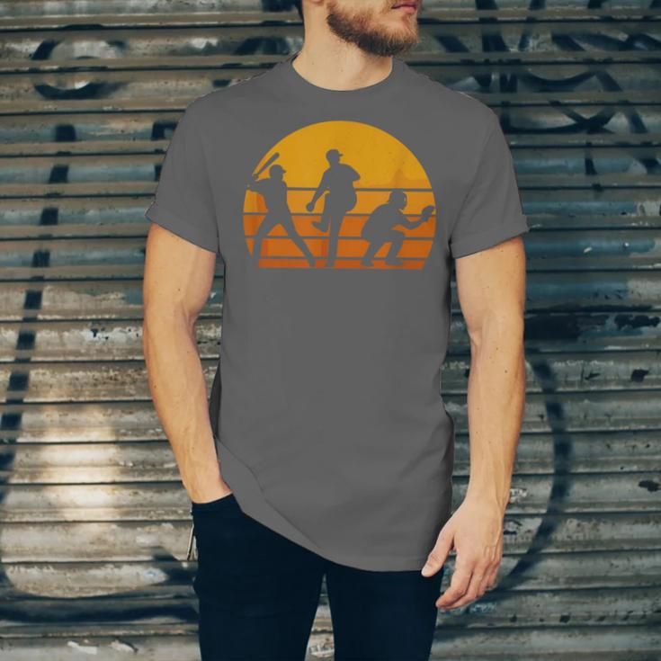 Baseball Tee Sunset Silhouette Players Men Women Kids Unisex Jersey T-Shirt Baseball Tee Sunset Silhouette Players Men Women Kids Unisex Jersey T-Shirt