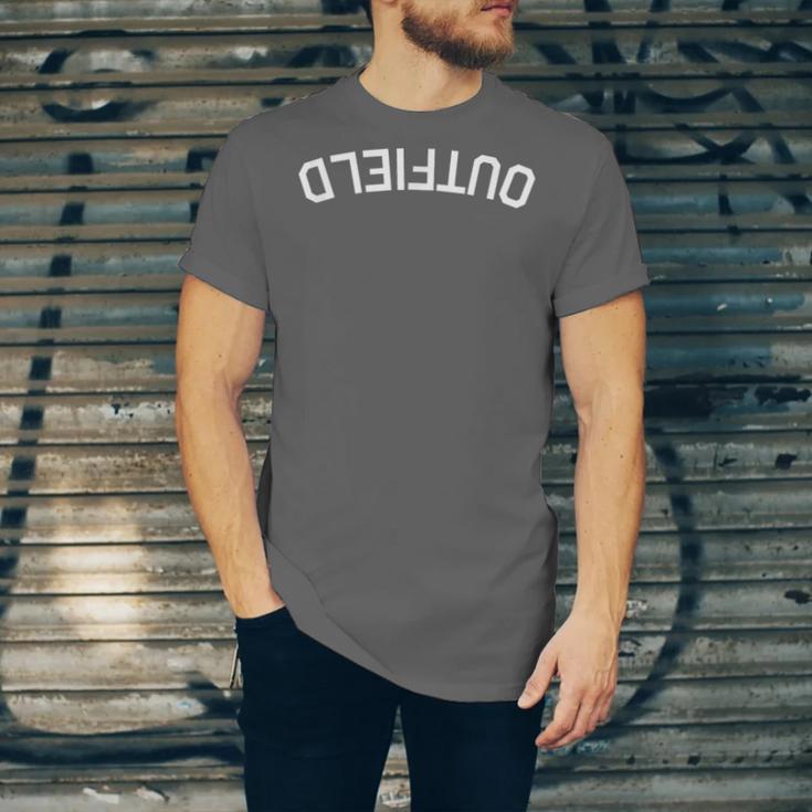 BaseballSoftball Upside Down Outfield Unisex Jersey T-Shirt BaseballSoftball Upside Down Outfield Unisex Jersey T-Shirt