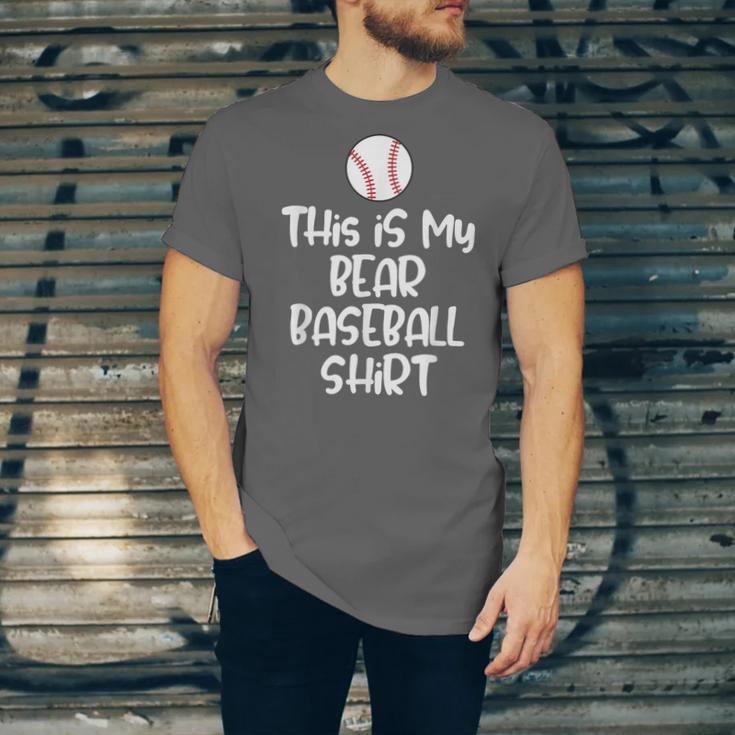 Bear Baseball Shirt For Players Fans And Moms Unisex Jersey T-Shirt