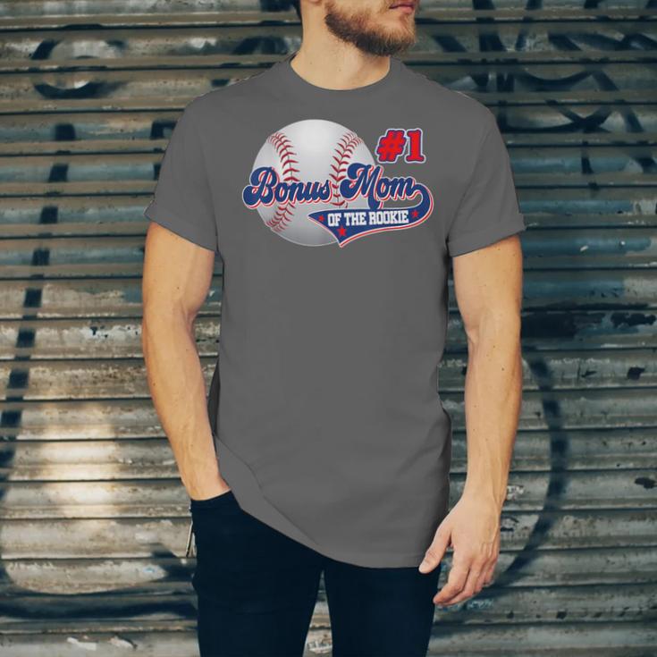 Bonus Mom Rookie Of Year 1st Birthday Baseball Theme Unisex Jersey T-Shirt Bonus Mom Rookie Of Year 1st Birthday Baseball Theme Unisex Jersey T-Shirt