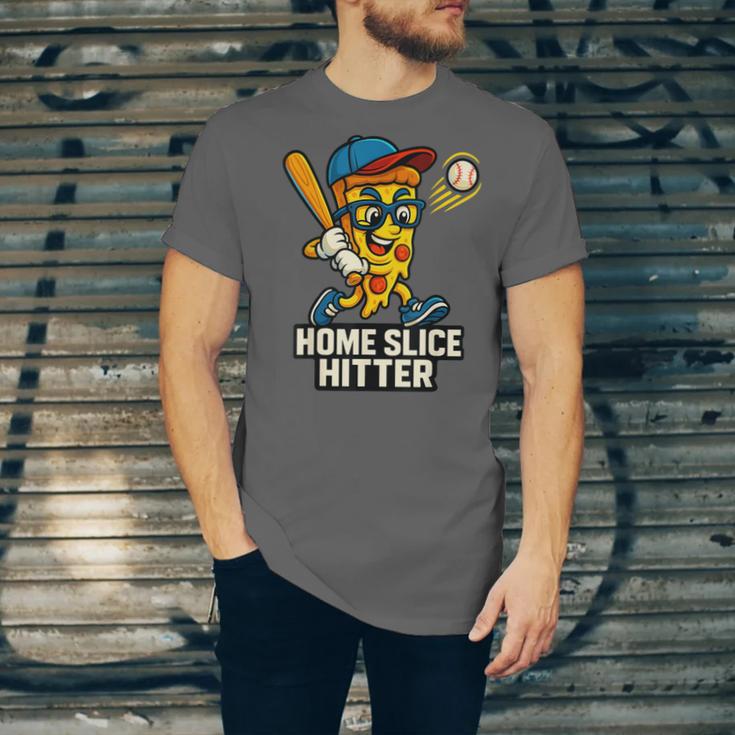 Boys Pizza Theme Baseball Home Hitter Unisex Jersey T-Shirt