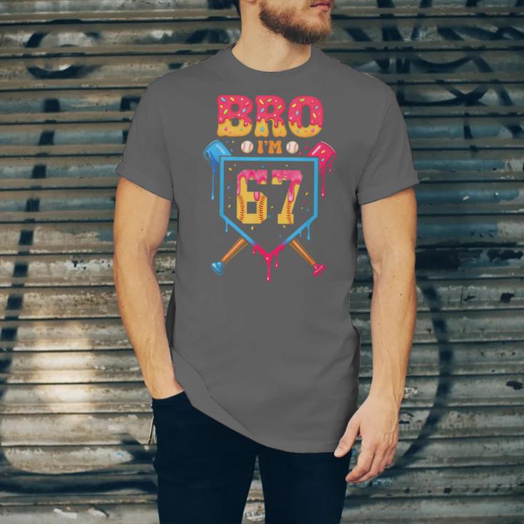 Bro I’m 67 Baseball Drip Number 67 Player 67th Birthday Unisex Jersey T-Shirt