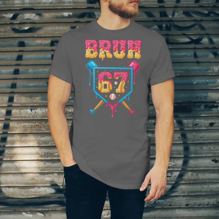 Bruh Baseball Ice Cream Drip Number 67 Player 67th Birthday Unisex Jersey T-Shirt Bruh Baseball Ice Cream Drip Number 67 Player 67th Birthday Unisex Jersey T-Shirt