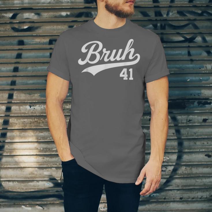 Bruh Baseball Style Number 41 Sports Bro Slang Meme Brother Unisex Jersey T-Shirt Bruh Baseball Style Number 41 Sports Bro Slang Meme Brother Unisex Jersey T-Shirt