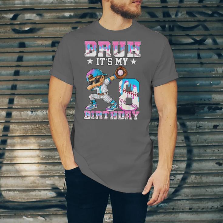 Bruh It's My 8th Birthday Baseball Ice Cream Drip 8 Year Old Unisex Jersey T-Shirt Bruh It's My 8th Birthday Baseball Ice Cream Drip 8 Year Old Unisex Jersey T-Shirt