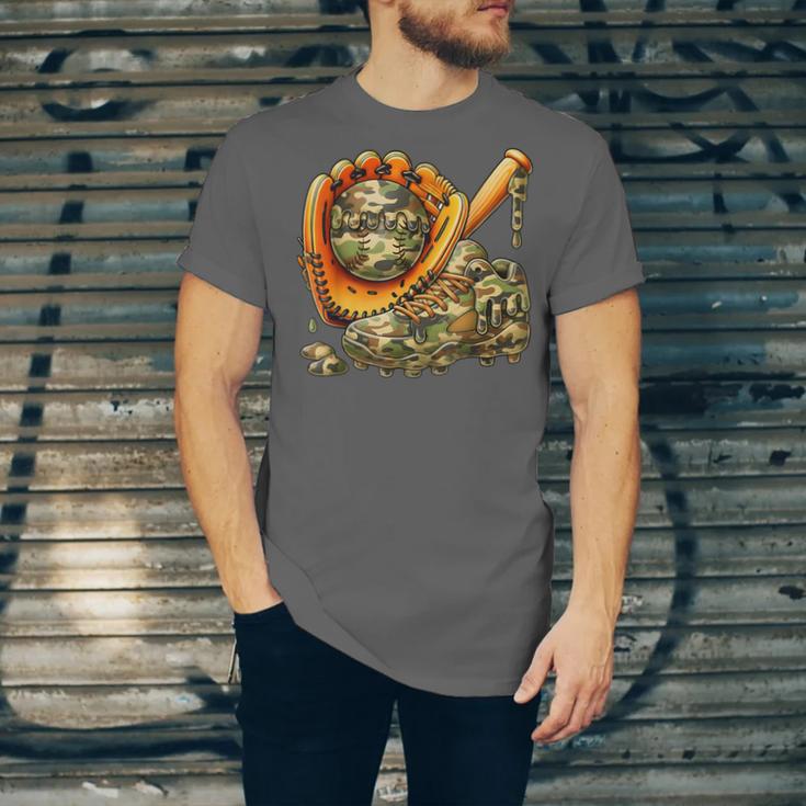 Camo Ice Cream Drip Baseball Stuff Baseball Drip Boys Unisex Jersey T-Shirt Camo Ice Cream Drip Baseball Stuff Baseball Drip Boys Unisex Jersey T-Shirt