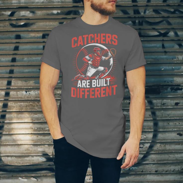 Catchers Are Built Different Baseball Catcher Unisex Jersey T-Shirt Catchers Are Built Different Baseball Catcher Unisex Jersey T-Shirt