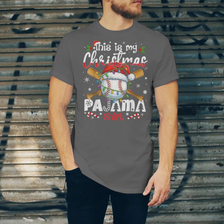This Is My Christmas Pajama Shirt Baseball Xmas PJs Boys Men Unisex Jersey T-Shirt This Is My Christmas Pajama Shirt Baseball Xmas PJs Boys Men Unisex Jersey T-Shirt