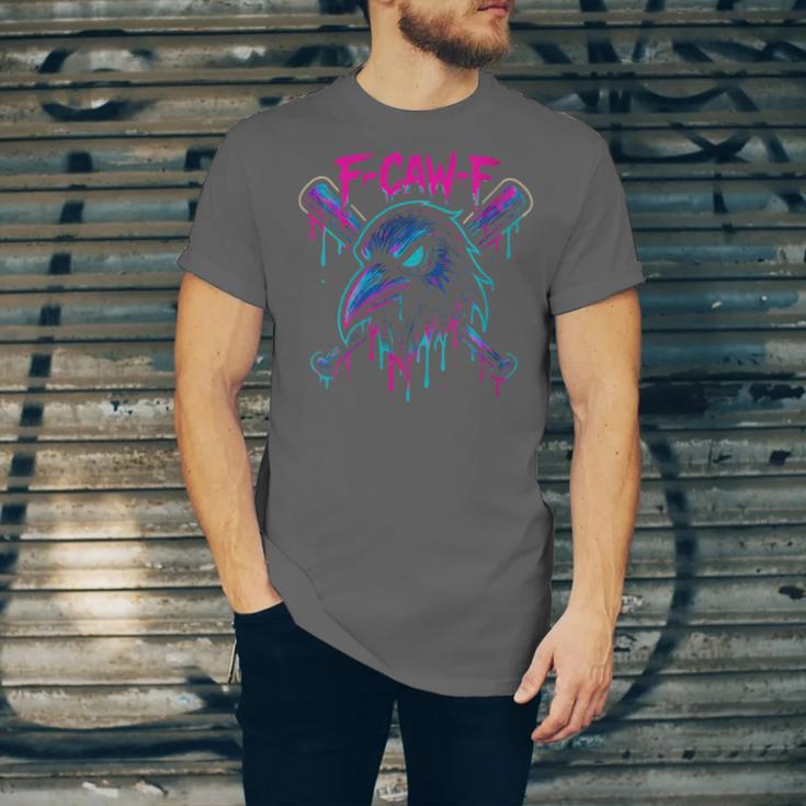 Cool Baseball F Caw F Crow Fcawf Raven Fawk Off Bird Unisex Jersey T-Shirt