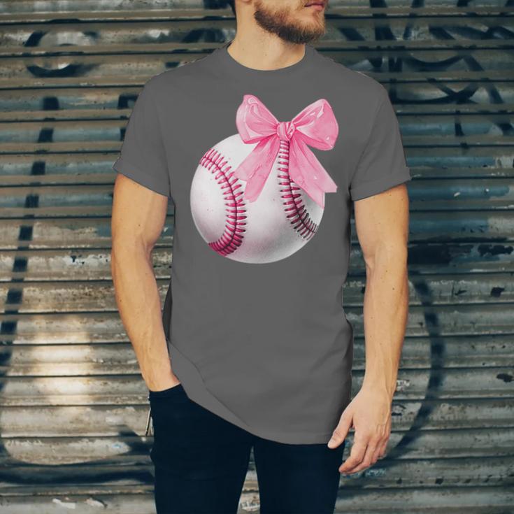 Cute Coquette Baseball Pink Bow Player & Fan Girls Unisex Jersey T-Shirt Cute Coquette Baseball Pink Bow Player & Fan Girls Unisex Jersey T-Shirt