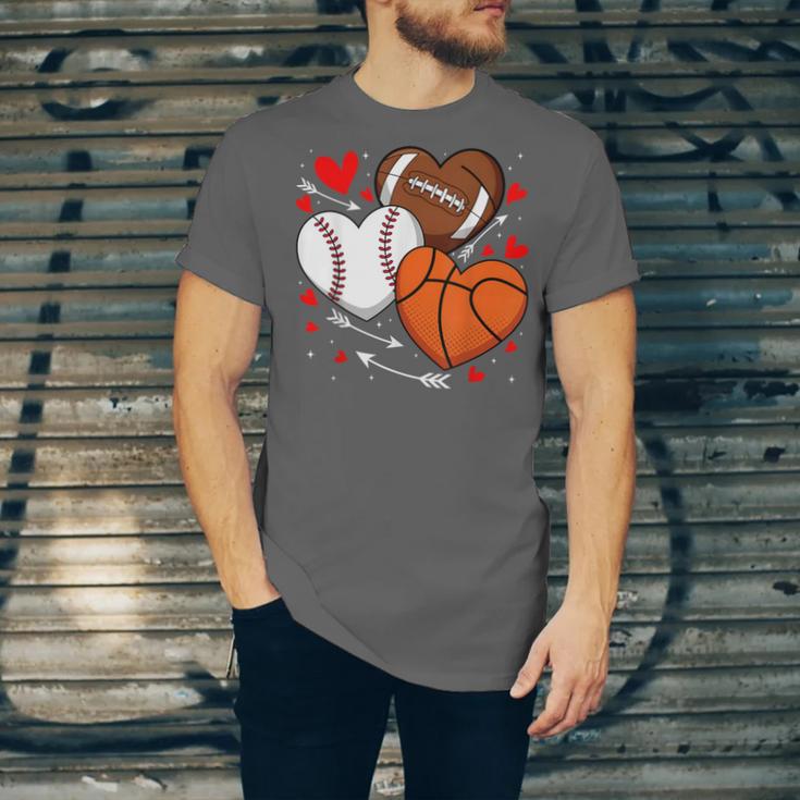 Cute Heart Baseball Basketball Football Valentine Boy Men Unisex Jersey T-Shirt Cute Heart Baseball Basketball Football Valentine Boy Men Unisex Jersey T-Shirt