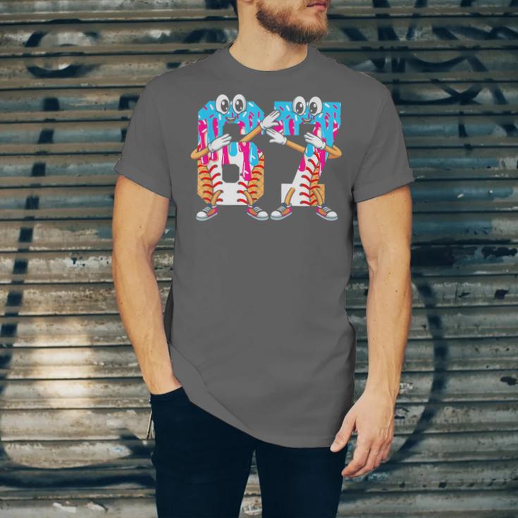 Dabbing Baseball Ice Cream Drip Number 67 Birthday Party Unisex Jersey T-Shirt Dabbing Baseball Ice Cream Drip Number 67 Birthday Party Unisex Jersey T-Shirt