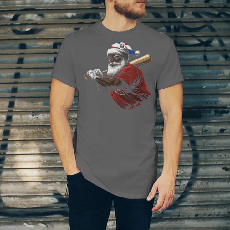 Dominican Republic Santa Christmas Baseball Beisbol Unisex Jersey T-Shirt