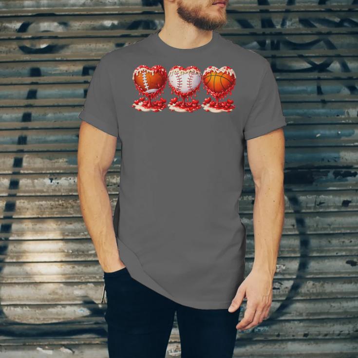Drip Valentines Day Basketball Baseball Football Boy Men Kid Unisex Jersey T-Shirt