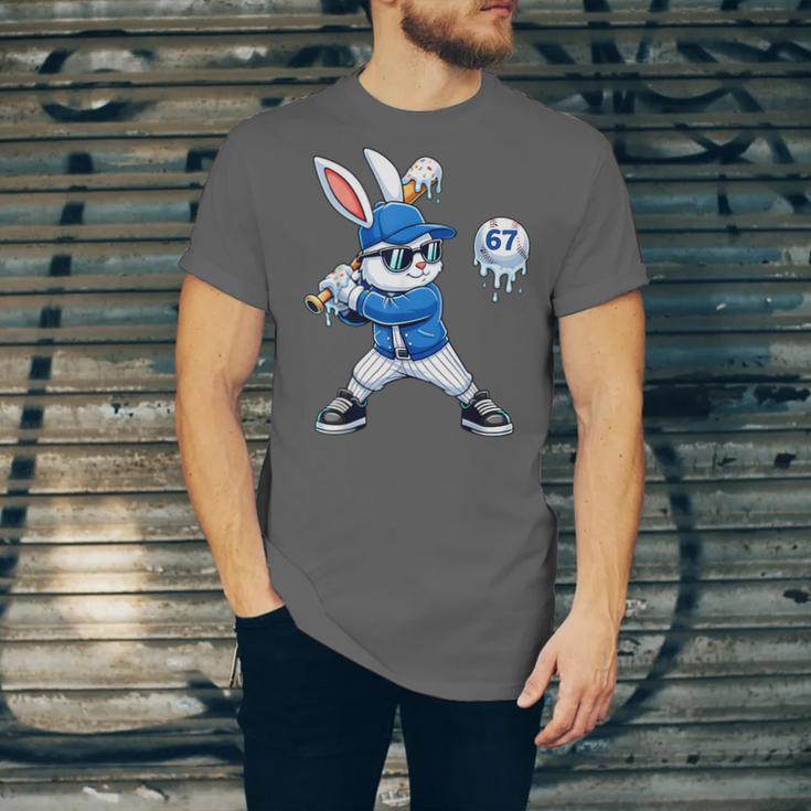 Dripping Drip Baseball Rabbit Bunny Easter Men Boy Kid Unisex Jersey T-Shirt