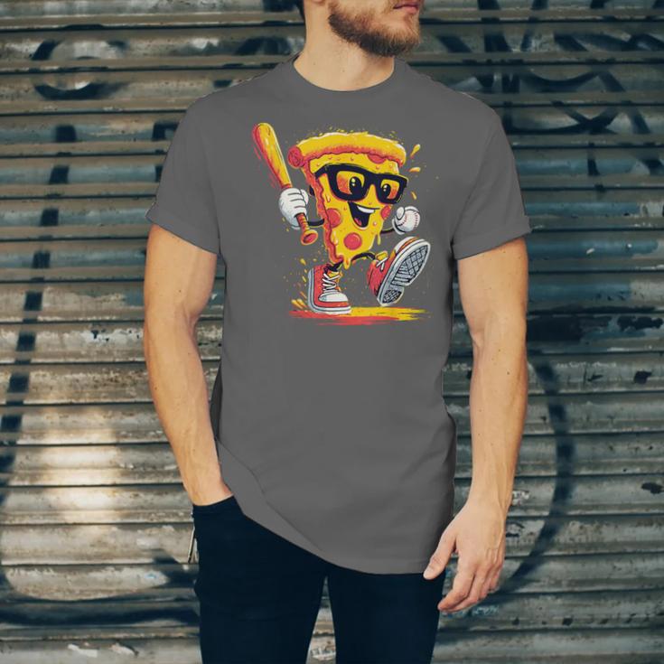 Drippy Pizza Baseball Slice Cartoon Sports Food Unisex Jersey T-Shirt Drippy Pizza Baseball Slice Cartoon Sports Food Unisex Jersey T-Shirt
