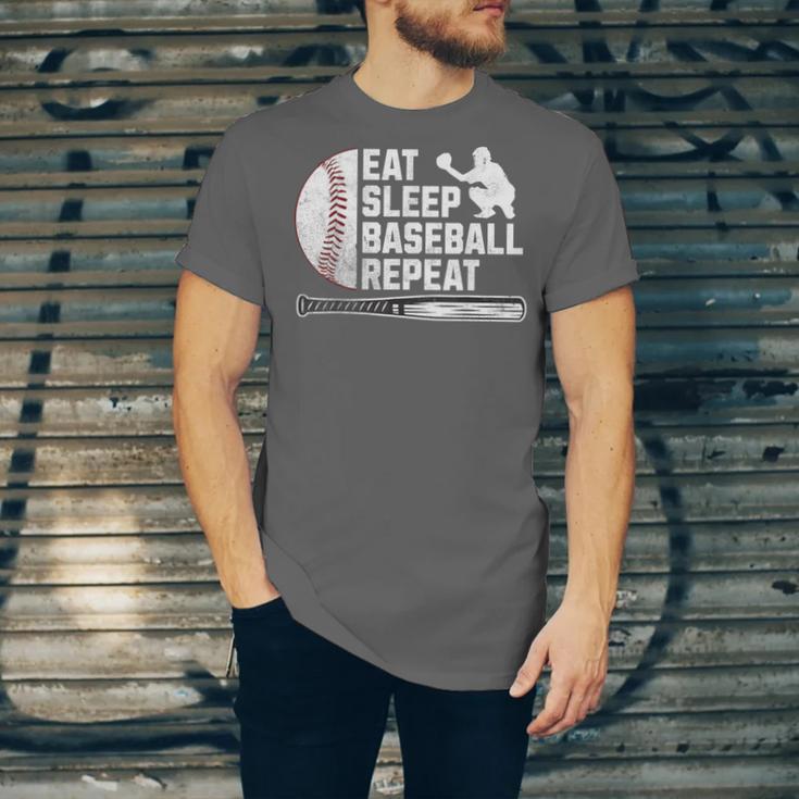 Eat Sleep Baseball Repeat Baseball Player Men Boys Unisex Jersey T-Shirt Eat Sleep Baseball Repeat Baseball Player Men Boys Unisex Jersey T-Shirt