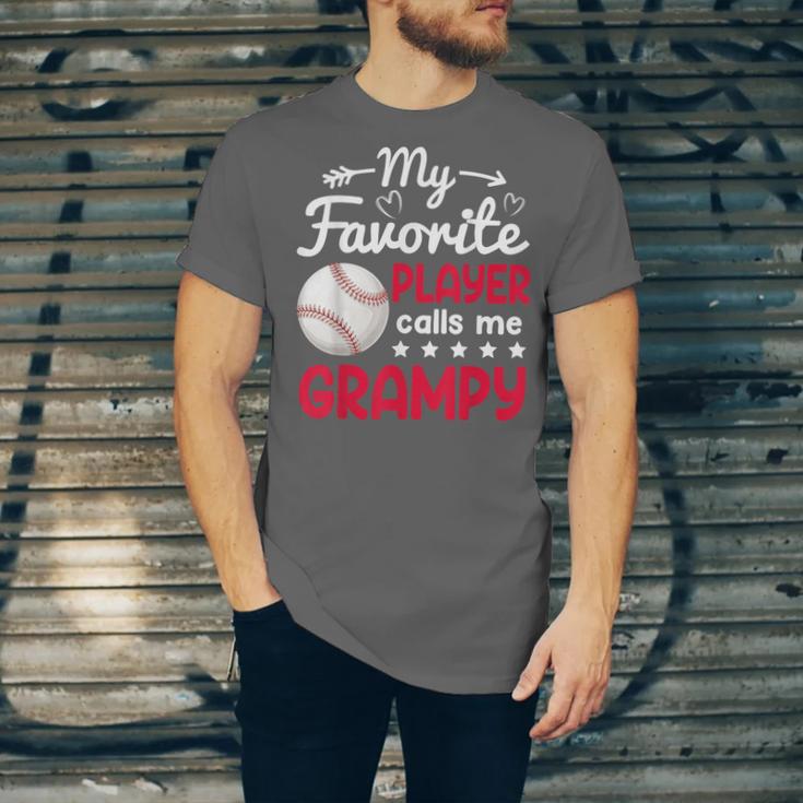My Favorite Player Calls Me Grampy Baseball Grampy Unisex Jersey T-Shirt