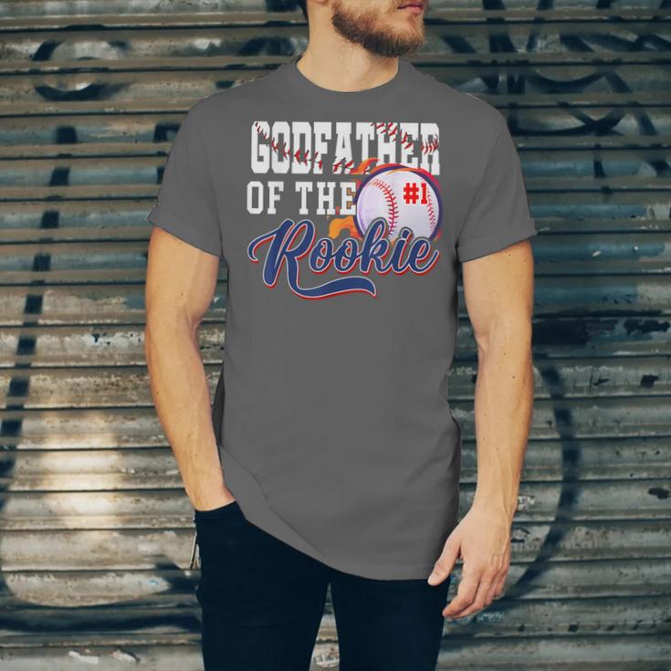 Godfather Rookie Of Year 1st Birthday Baseball Theme Unisex Jersey T-Shirt