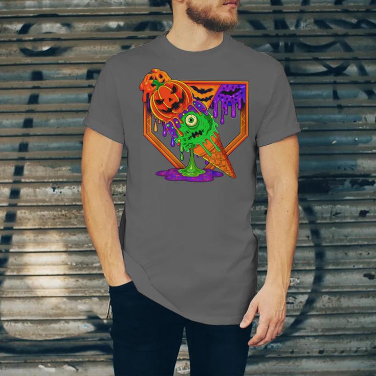 Halloween Baseball Ice Cream Drip Boys Girls Youth Unisex Jersey T-Shirt