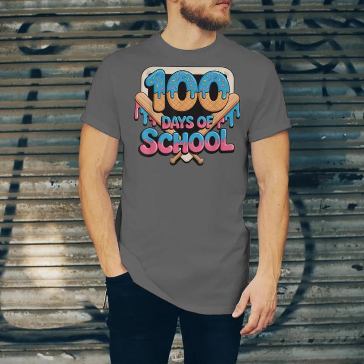 Happy 100 Days Of School Baseball Drip For Kids Teachers Unisex Jersey T-Shirt Happy 100 Days Of School Baseball Drip For Kids Teachers Unisex Jersey T-Shirt