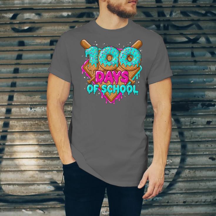 Happy 100 Days Of School Costume Baseball Drip Ice Cream Unisex Jersey T-Shirt