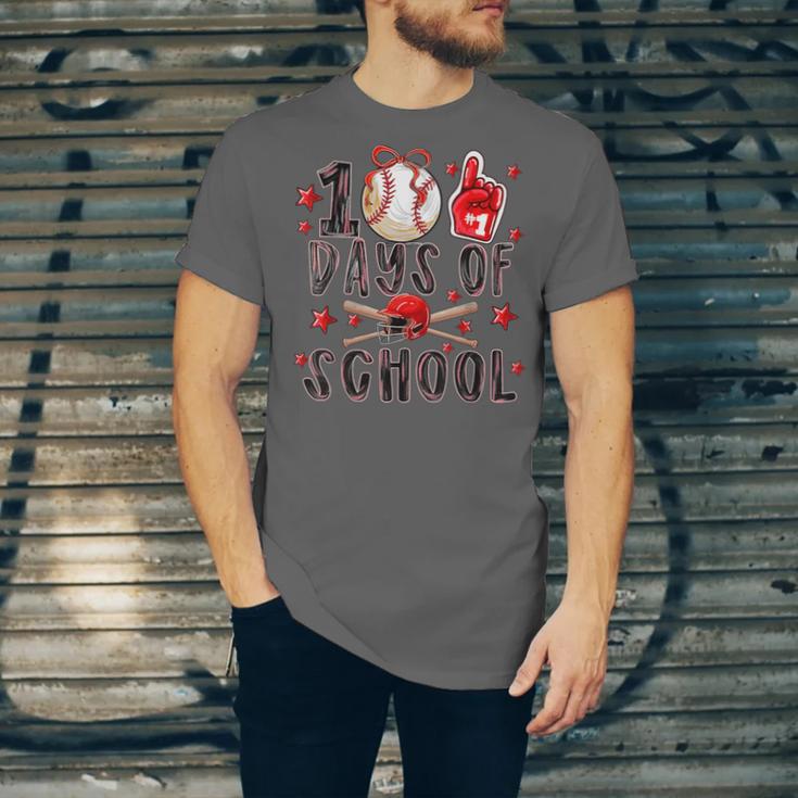 Happy 101 Days Of School Baseball Sports 100th Day Unisex Jersey T-Shirt
