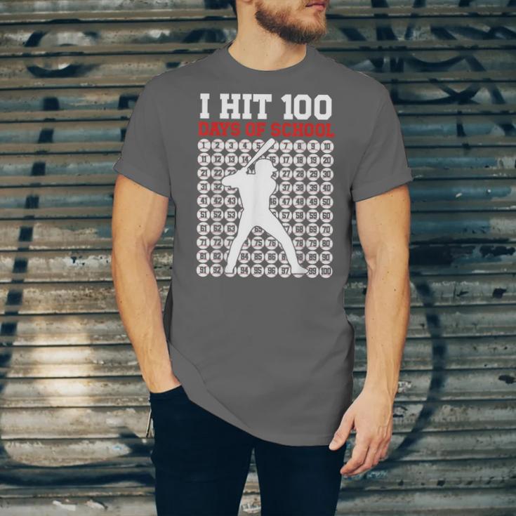I Hit 100 Days Of School Baseball 100 Day Of School Unisex Jersey T-Shirt I Hit 100 Days Of School Baseball 100 Day Of School Unisex Jersey T-Shirt