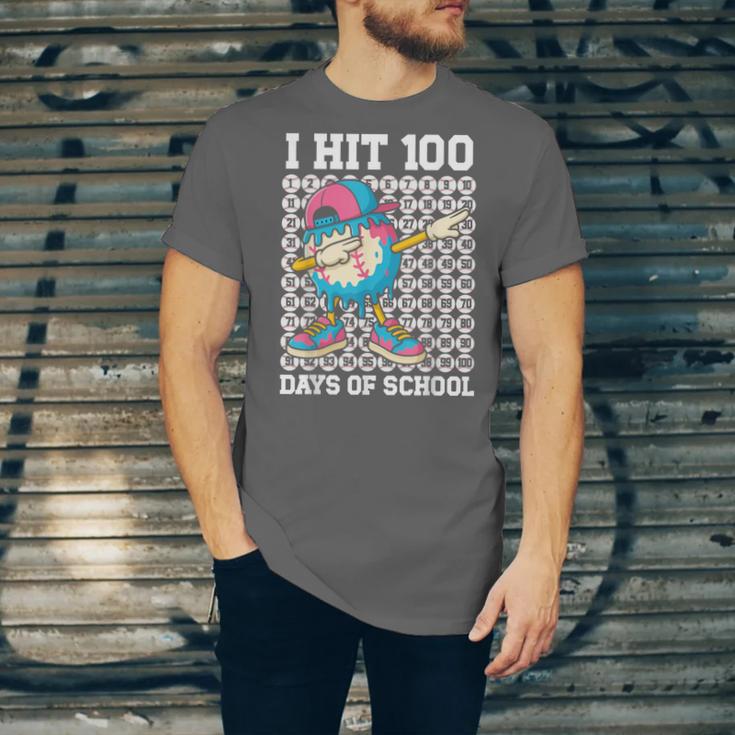 I Hit 100 Days Of School Baseball Ice Cream Drip Boys Girls Unisex Jersey T-Shirt I Hit 100 Days Of School Baseball Ice Cream Drip Boys Girls Unisex Jersey T-Shirt
