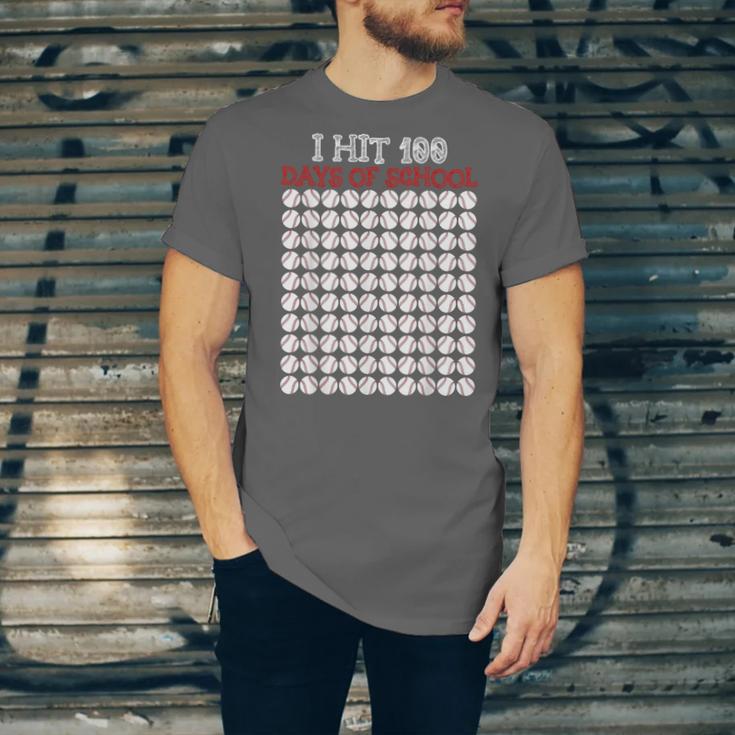 I Hit 100 Days Of School Baseball Lover Teacher Student Unisex Jersey T-Shirt
