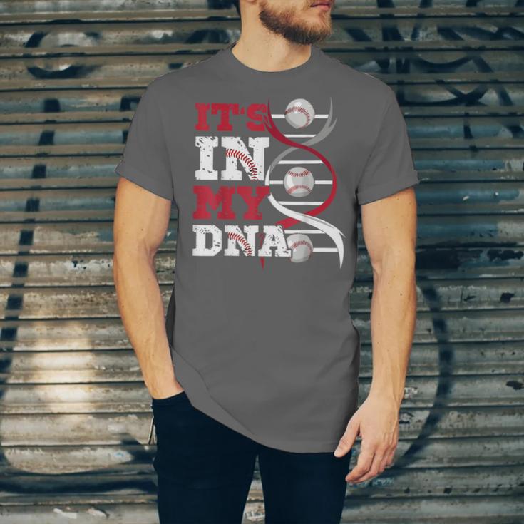ITS In My DNA Baseball Sport Player Saying Baseball Fan Unisex Jersey T-Shirt ITS In My DNA Baseball Sport Player Saying Baseball Fan Unisex Jersey T-Shirt