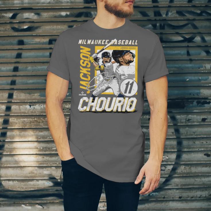 Jackson Chourio Milwaukee MLB Baseball Player MLBJCH203M Unisex Jersey T-Shirt