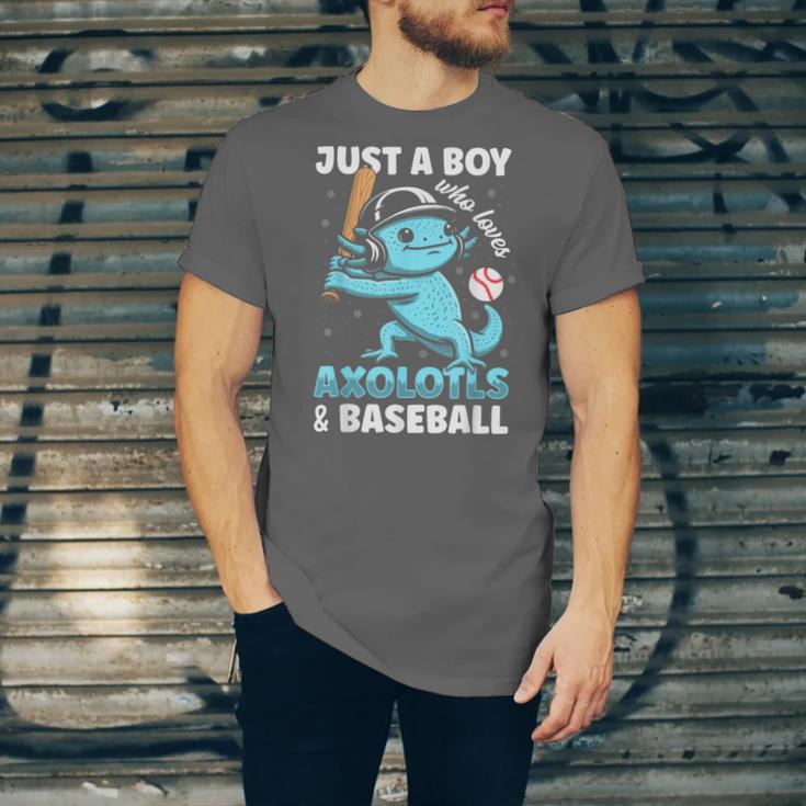 Just A Boy Who Loves Axolotls & Baseball Unisex Jersey T-Shirt Just A Boy Who Loves Axolotls & Baseball Unisex Jersey T-Shirt