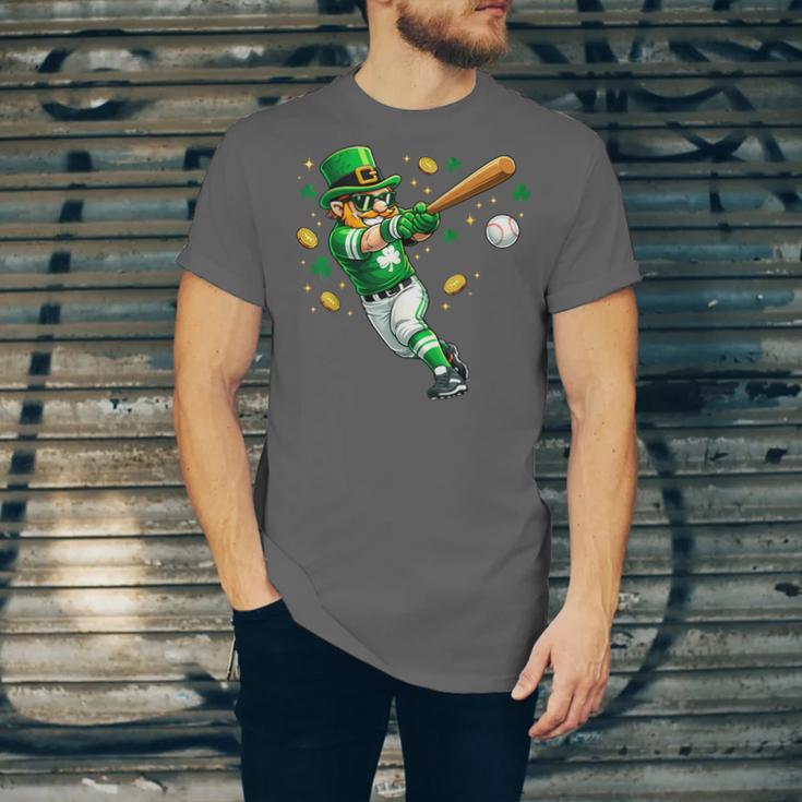 Leprechaun Play Baseball St Patrick's Day Men Kid Boys Unisex Jersey T-Shirt