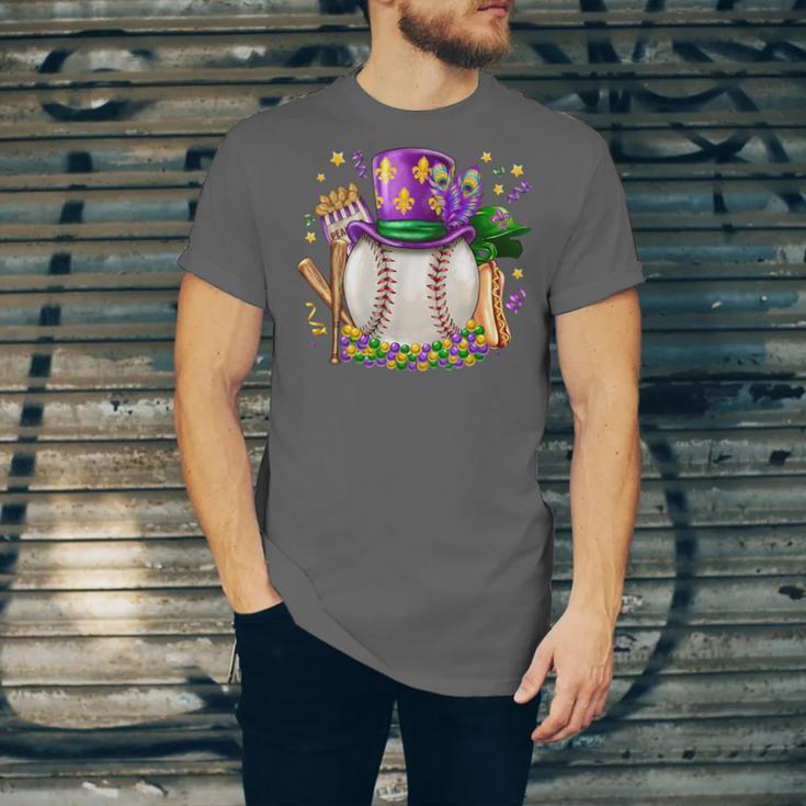 Mardi Gras Baseball Jester Hat Fleur De Lis Boys Girls Kids Unisex Jersey T-Shirt