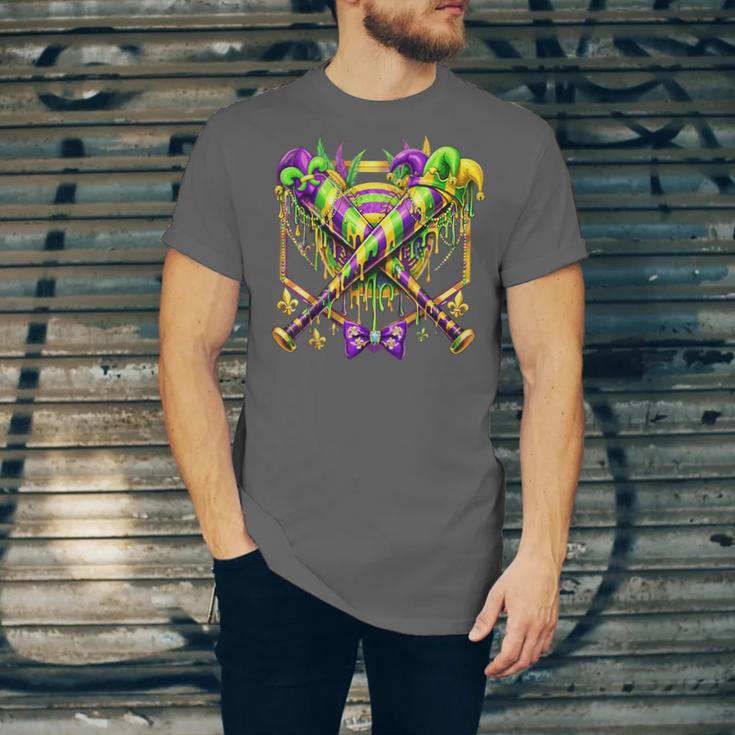 Mardi Gras Baseball Jester Hat New Orleans Men Women Kid Unisex Jersey T-Shirt
