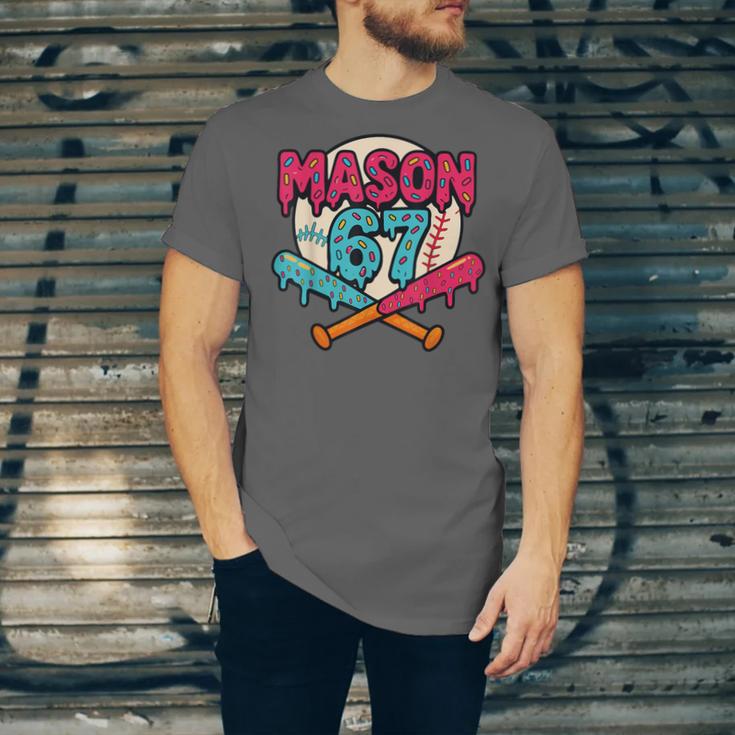 Mason 67 Ice Cream Drip Baseball Meme Graphics Unisex Jersey T-Shirt Mason 67 Ice Cream Drip Baseball Meme Graphics Unisex Jersey T-Shirt