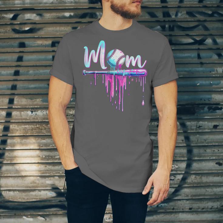 Mom Baseball Ice Cream Drip Birthday Boy Family Unisex Jersey T-Shirt Mom Baseball Ice Cream Drip Birthday Boy Family Unisex Jersey T-Shirt
