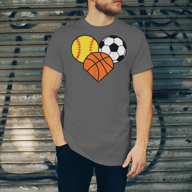 Mom Sports Heart Soccer Basketball Baseball Softball Unisex Jersey T-Shirt Mom Sports Heart Soccer Basketball Baseball Softball Unisex Jersey T-Shirt