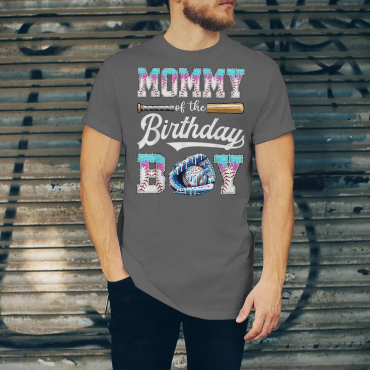 Mommy Of The Birthday Boy Baseball Ice Cream Drip Matching Unisex Jersey T-Shirt