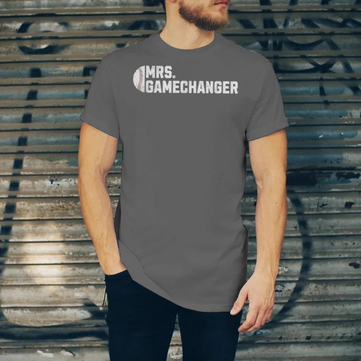 Mrs Gamechanger Baseball Scorekeeper Love Unisex Jersey T-Shirt