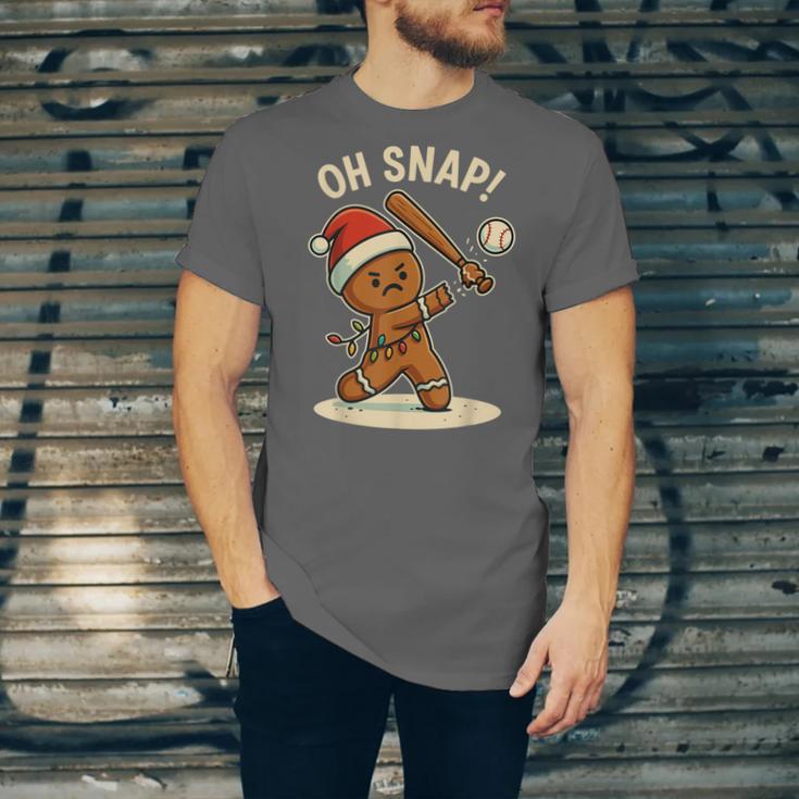 Oh Snap Gingerbreadman Baseball Christmas Men Boys Toddlers Unisex Jersey T-Shirt Oh Snap Gingerbreadman Baseball Christmas Men Boys Toddlers Unisex Jersey T-Shirt