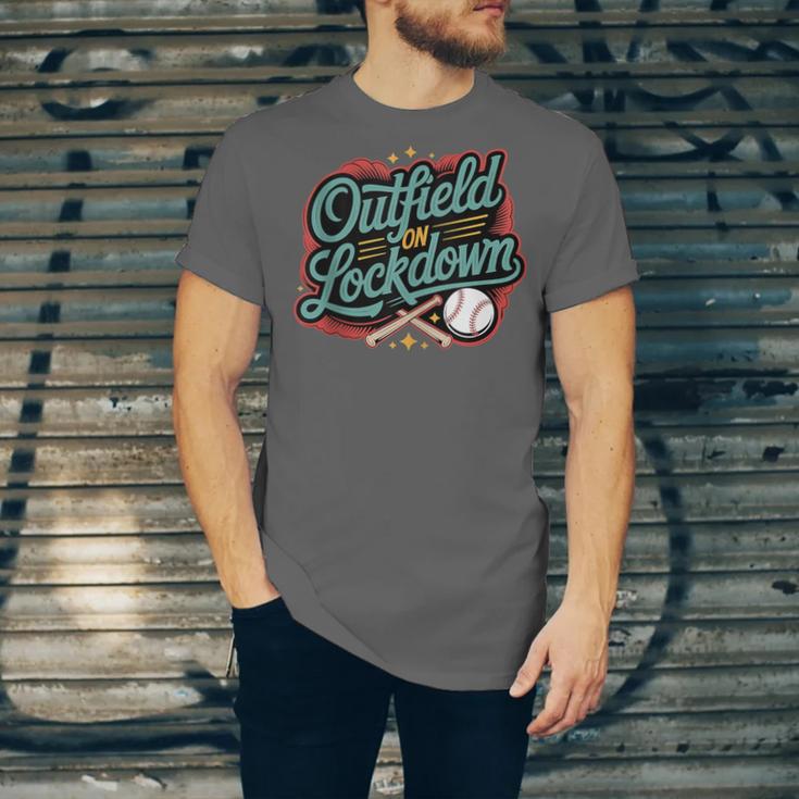 Outfield On Lockdown Baseball Defense Sports Unisex Jersey T-Shirt Outfield On Lockdown Baseball Defense Sports Unisex Jersey T-Shirt