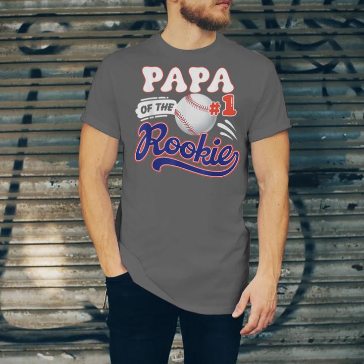 Papa Rookie Of Year 1st Birthday Baseball Theme Matching Unisex Jersey T-Shirt Papa Rookie Of Year 1st Birthday Baseball Theme Matching Unisex Jersey T-Shirt
