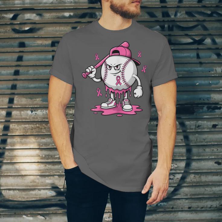 Pink Ribbon Baseball Breast Cancer Awareness Unisex Jersey T-Shirt Pink Ribbon Baseball Breast Cancer Awareness Unisex Jersey T-Shirt