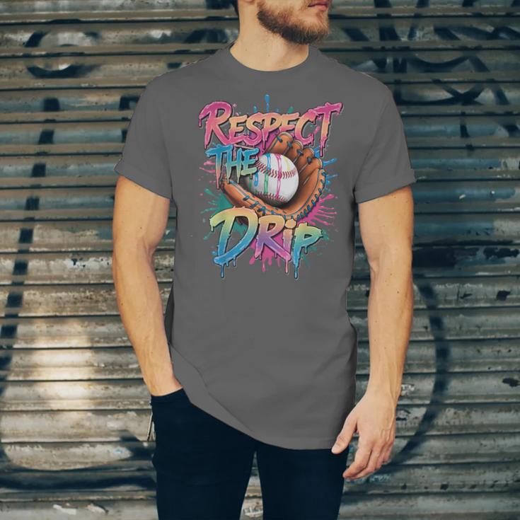 Respect The Drip Baseball Drip Glove Youth Boys Girls Player Unisex Jersey T-Shirt Respect The Drip Baseball Drip Glove Youth Boys Girls Player Unisex Jersey T-Shirt