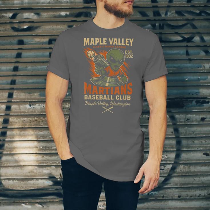 Retro Minor League Maple Valley Martians Baseball Club Unisex Jersey T-Shirt