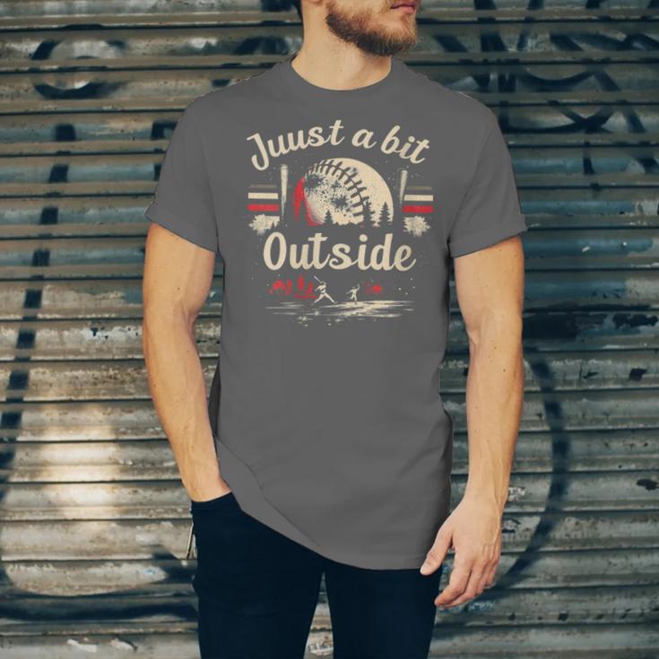 Retro Quote Just a Bit Outside Baseball Vintage Unisex Jersey T-Shirt Retro Quote Just a Bit Outside Baseball Vintage Unisex Jersey T-Shirt