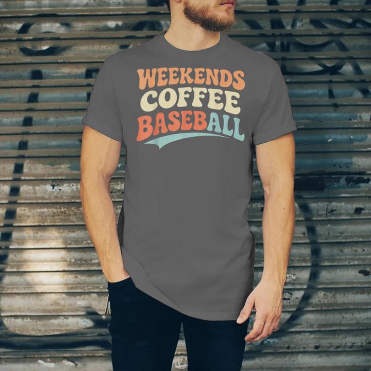 Weekends Coffee Baseball Retro Vibes Unisex Jersey T-Shirt